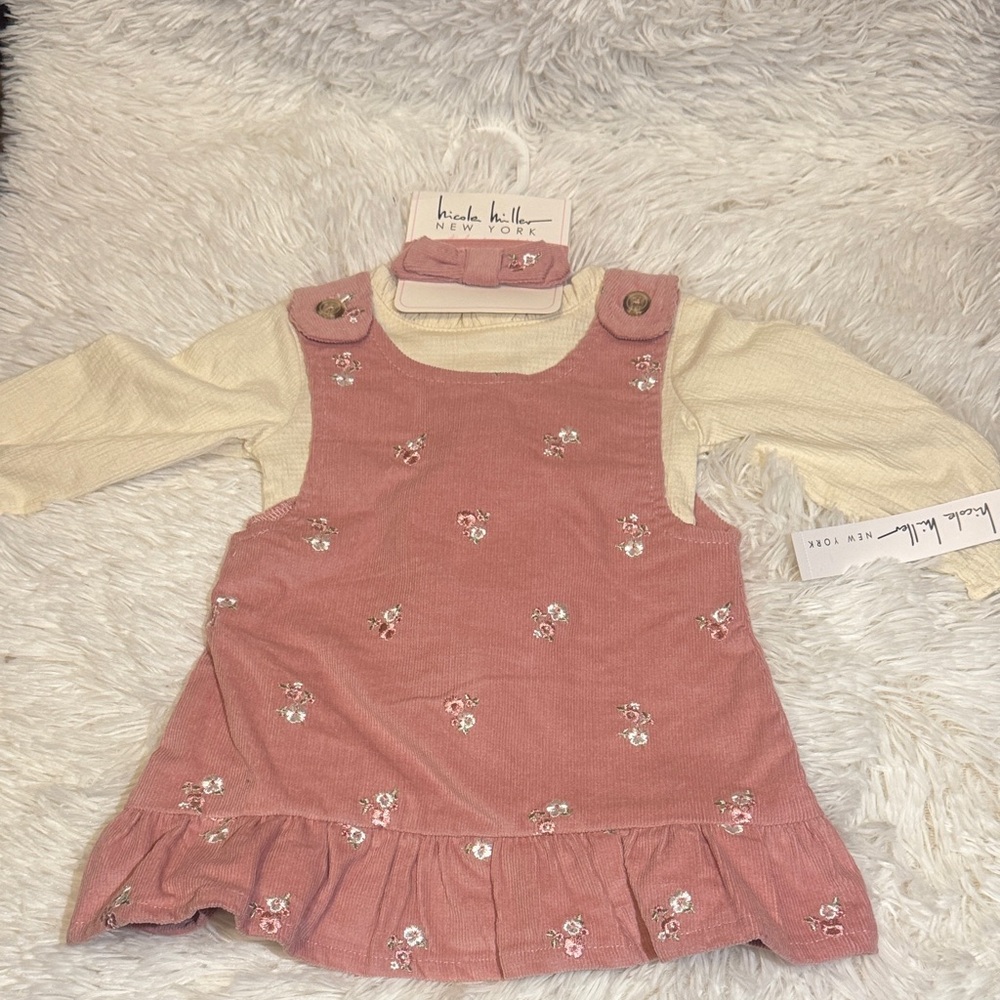 Kids Pink Floral Matching Set